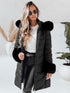 Damen Steppjacke | Warm Elegant mit Abnehmbarer Kapuze